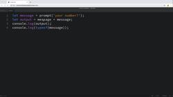 Modern Web Design with HTML5, CSS3, and JavaScript - Getting the Data Type Using the JavaScript Code - Coding Challenge Instructional Video