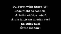 German Command Form (Imperative) - Deutsch lernen Instructional Video