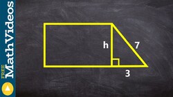 Finding the height of a rhombus using pythagorean theorem Instructional Video