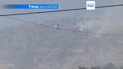 Firefighters battle wildfires in Greece and Turkey, prompting evacuations and emergency response News Clip