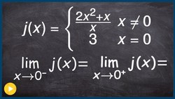 Limit of a piecewise function left, right and general where there is a hole Instructional Video