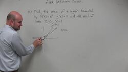 Find the area between the two curves and vertical lines Instructional Video