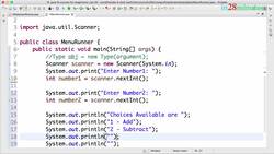Java Programming for Complete Beginners - Java 16 - Step 05 - If Else Problem - How to Get Number 2 and Choice from User? Instructional Video