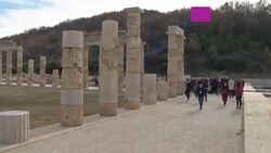 Take a look inside the newly reopened Ancient Greek palace where Alexander the Great was crowned News Clip