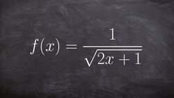 How to write the domain of a rational function with a radical in denominator Instructional Video
