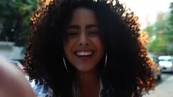 Young Women Taking a Selfie Outdoors Stock Footage