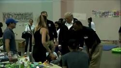 Trump visits Harvey victims in Texas News Clip