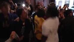 CLEAN : Warriors fans celebrate NBA Finals victory News Clip
