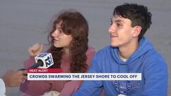 Crowds flock to the Jersey Shore Friday amid sweltering heat wave News Clip