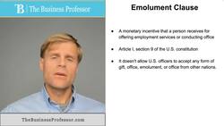 Emolument Clause Instructional Video