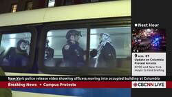 NYPD officers arrest Columbia protesters, ending building occupation News Clip
