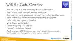 AWS Certified Data Analytics Specialty 2021 - Hands-On! - Amazon ElastiCache Overview Instructional Video