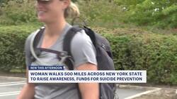 Woman’s 500+ mile walk across NY raises awareness about suicide prevention News Clip