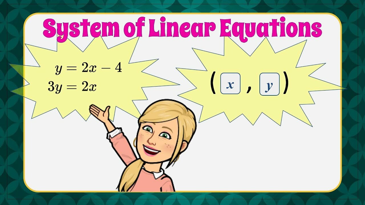 Solve the System of Linear Equations Using Substitution | Maths Science