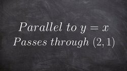 Write the equation of a line through a point perpendicular to another line Instructional Video