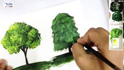 Acrylic Tree Painting: Learn to Paint Different Trees with Realistic Techniques Instructional Video