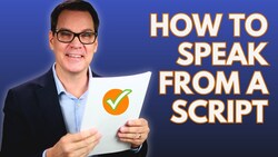 How to Deliver a Manuscript Speech Instructional Video