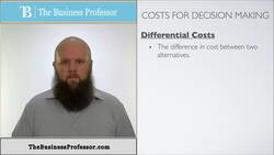 Costs in Decision Making - Accounting Instructional Video