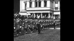 British Prince Arthur of Connaught inspects Yeoman of the Guard, King's bodyguard, at St. James's Palace in Westminster News Clip