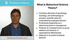 Behavioral Science Theory Instructional Video