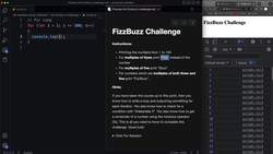 Modern JavaScript from the Beginning - Second Edition - FizzBuzz Challenge Instructional Video