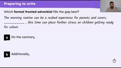 Writing the first argument of a persuasive letter about school uniform Instructional Video