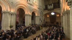 World leaders and veterans attend a remembrance service at Bayeux Cathedral News Clip