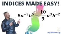 Learn how to simplify Indices Expressions. Instructional Video