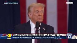 Donald Trump's inaugural address at Capitol Hill News Clip