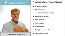 Professionalism - Phone Etiquette Instructional Video