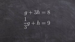 Solve a system by substitution Instructional Video