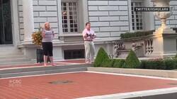 Trump shares video of couple threatening protesters at gunpoint News Clip