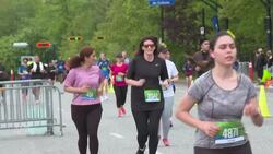 Running marathons helps group of asylum seekers adjust to life in Canada News Clip
