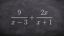 Combining rational expression with unlike denominators Instructional Video