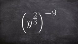 How to simplify a rational exponent raised to a negative power Instructional Video
