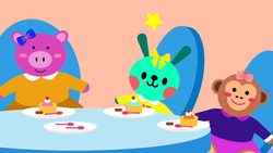 Ria tiene una fiesta de té Instructional Video