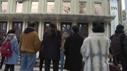 CLEAN : Students in Strasbourg maintain protest occupation of theatre over Covid News Clip