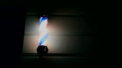 Barber shop neon Stock Footage