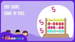 Counting By 5's Songs | Skip Counting by 5 Songs for Kids | The Kiboomers Instructional Video