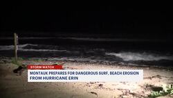 Long Island's vulnerable shores monitored as Hurricane Erin passes News Clip