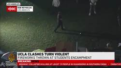 Violent clashes erupt at UCLA between pro-Israel and pro-Palestine supporters News Clip