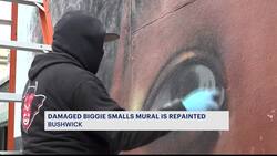 Damaged Notorious B.I.G. mural in Bushwick is repainted News Clip