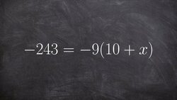 Solving a two step equation with the distributive property Instructional Video