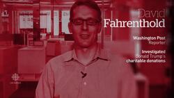 The Investigators with Diana Swain - David Fahrenthold on Investigating Trump News Clip