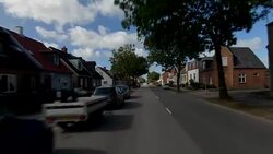 Denmark VI synched series rear driving studio process plate background Stock Footage