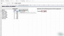 Microsoft Excel 2021365 - Beginner to Advanced - Basic Logical Functions (IF, AND, OR) Instructional Video