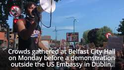 Thousands march in Dublin following death of George Floyd in Minneapolis News Clip