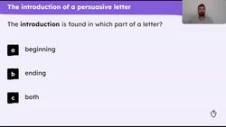 Planning the introduction of a persuasive letter about school uniform Instructional Video