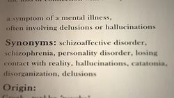 Psychosis Definition Stock Footage