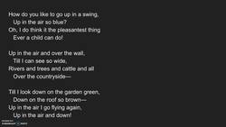 Children's Love of Poetry: The Swing Instructional Video